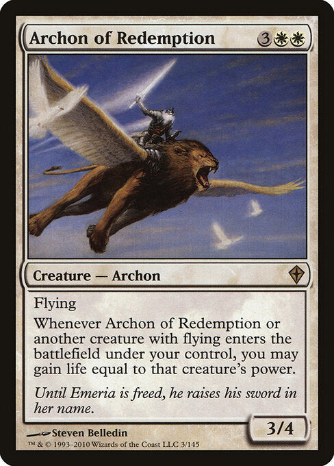 Archon of Redemption (3) (Foil) - Worldwake - Game On