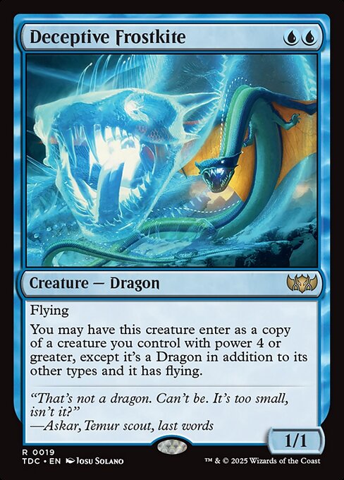 Deceptive Frostkite (19) - Tarkir: Dragonstorm Commander - Game On