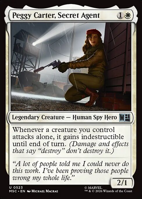 Peggy Carter, Secret Agent (523) - Marvel Super Heroes Commander - Game On