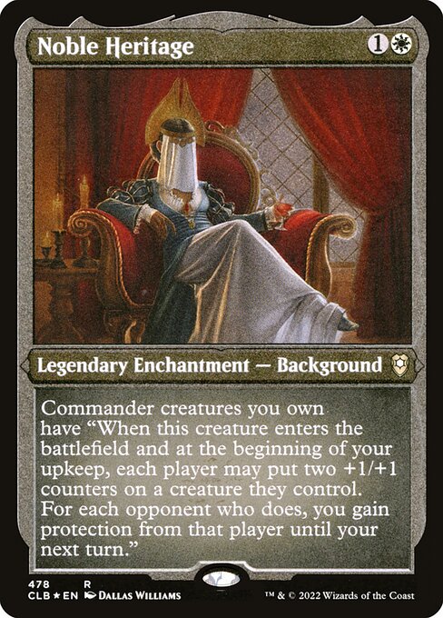 Noble Heritage (478) (Etched) - Commander Legends: Battle for Baldur's Gate - Game On