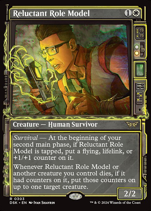 Reluctant Role Model (303) - SHOWCASE (Foil) - Duskmourn: House of Horror - Game On