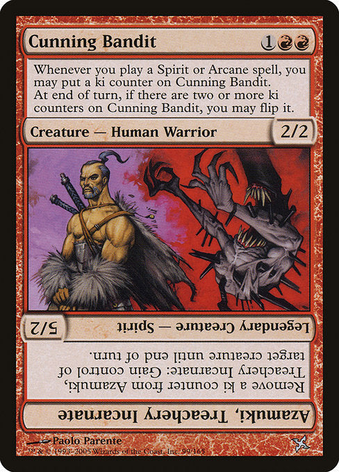 Cunning Bandit // Azamuki, Treachery Incarnate (99) - Betrayers of Kamigawa - Game On
