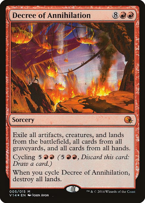 Decree of Annihilation (5) (Foil) - From the Vault: Annihilation - Game On