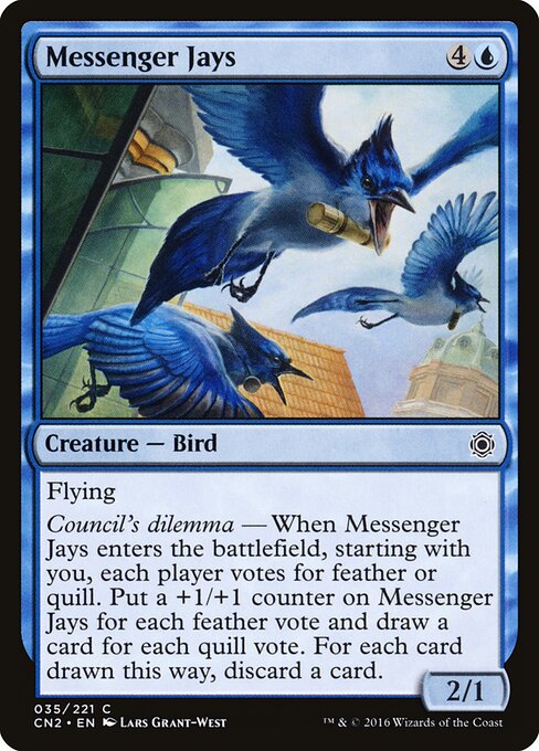 Messenger Jays (35) (Foil) - Conspiracy: Take the Crown - Game On