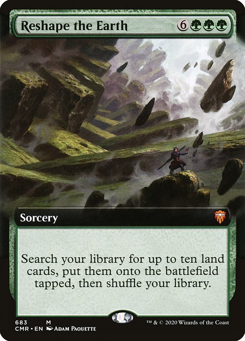Reshape the Earth (683) - EXTENDED ART - Commander Legends - Game On