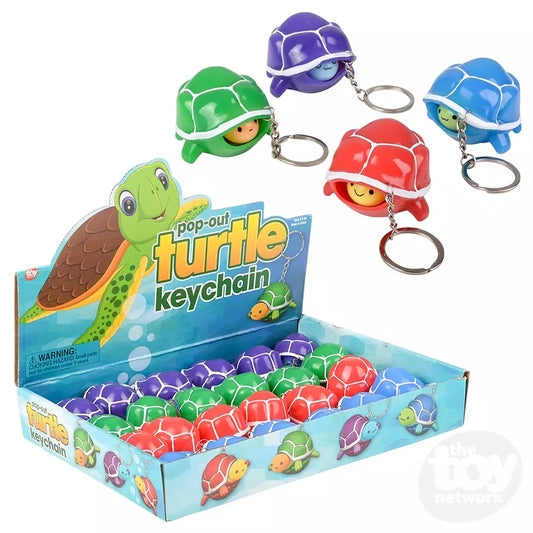 2" Pop Out Turtle Keychain - Game On