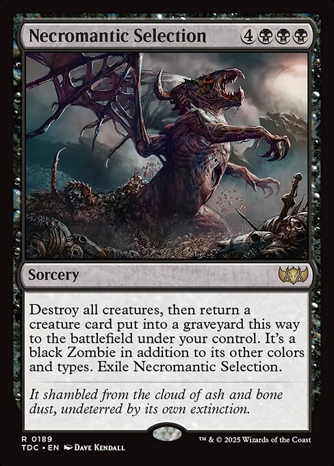 Necromantic Selection (189) - Tarkir: Dragonstorm Commander - Game On