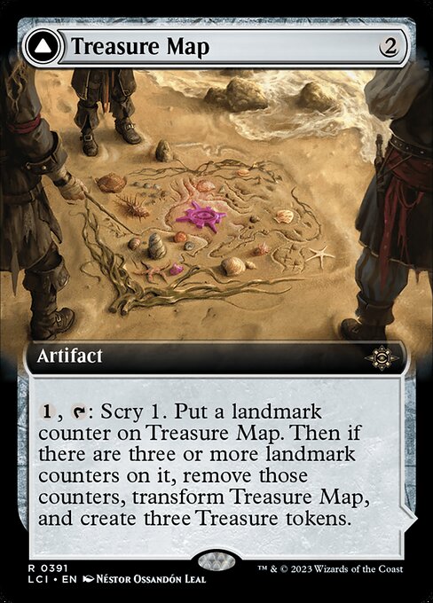 Treasure Map // Treasure Cove (391) - EXTENDED ART - The Lost Caverns of Ixalan - Game On