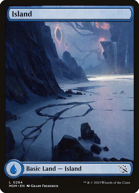 Island (284) - FULL ART - March of the Machine - Game On