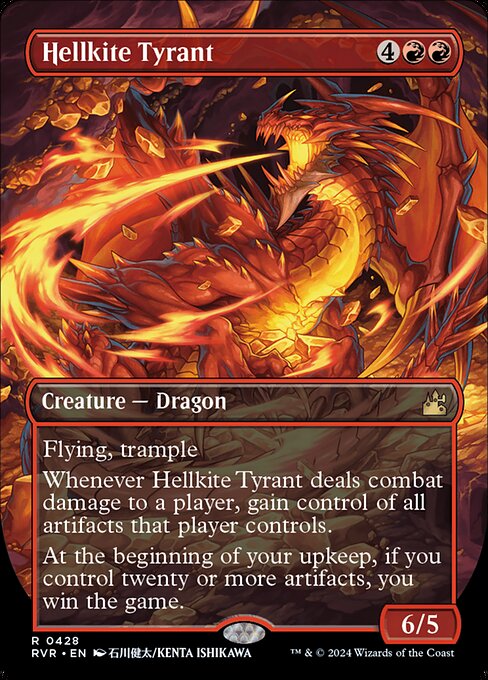 Hellkite Tyrant (428) - BORDERLESS - FULL ART - Ravnica Remastered - Game On