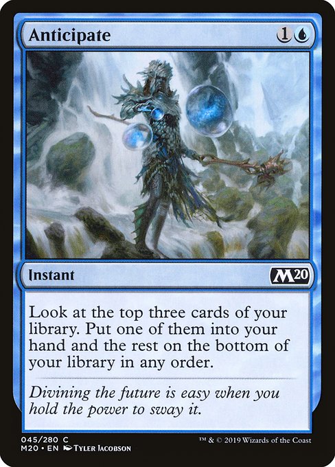Anticipate (45) (Foil) - Core Set 2020 - Game On