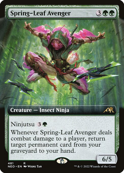 Spring-Leaf Avenger (481) - EXTENDED ART - Kamigawa: Neon Dynasty - Game On