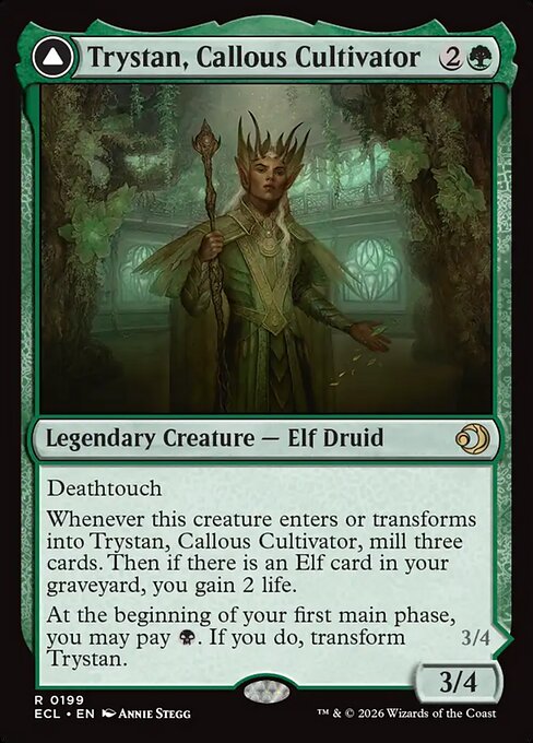 Trystan, Callous Cultivator // Trystan, Penitent Culler (199) - Lorwyn Eclipsed - Game On