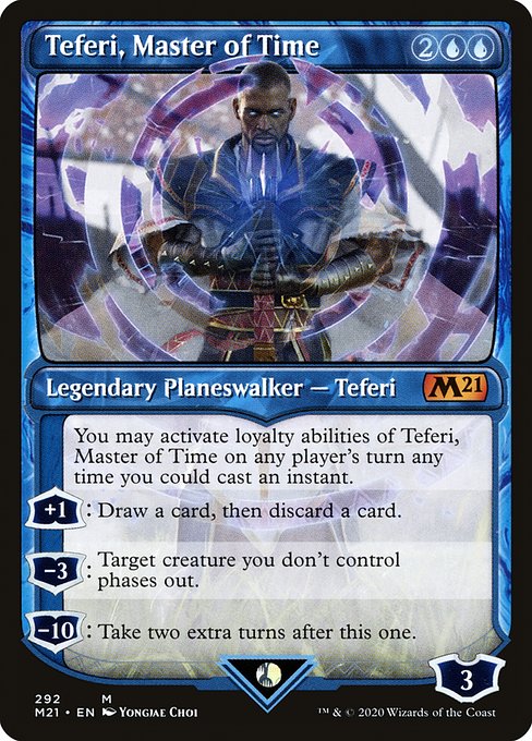 Teferi, Master of Time (292) - SHOWCASE - Core Set 2021 - Game On