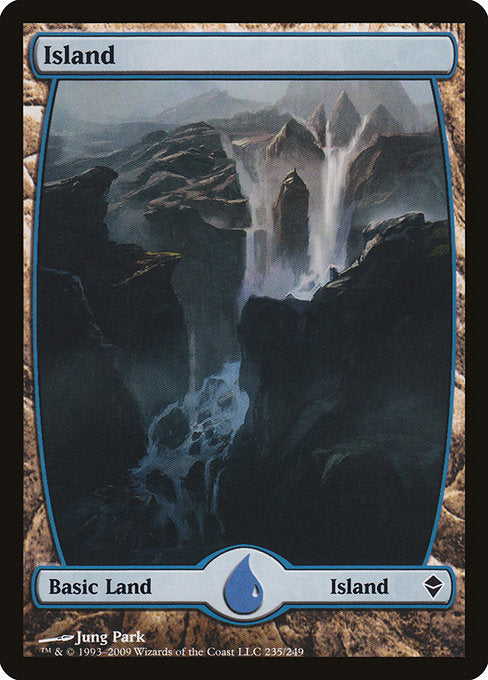 Island (235) - FULL ART (Foil) - Zendikar - Game On