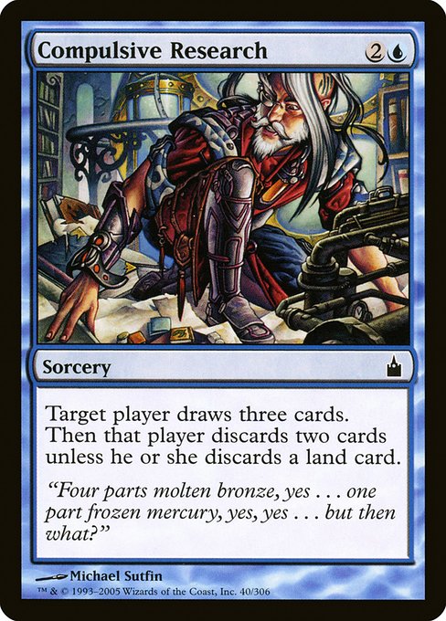 Compulsive Research (40) (Foil) - Ravnica: City of Guilds - Game On