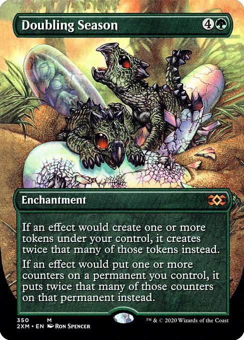 Doubling Season (350) - BORDERLESS - FULL ART - Double Masters - Game On