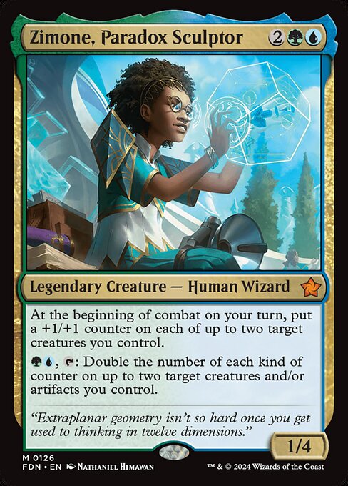Zimone, Paradox Sculptor (126) (Foil) - Foundations - Game On