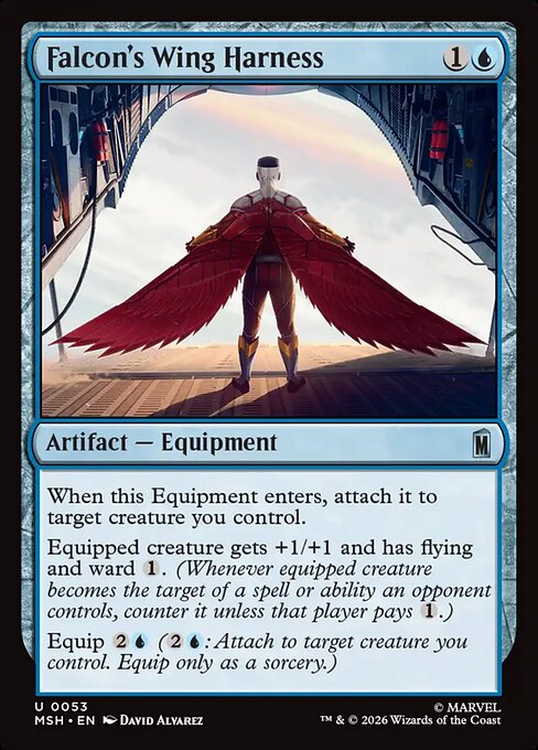 Falcon's Wing Harness (53) (Foil) - Marvel Super Heroes - Game On