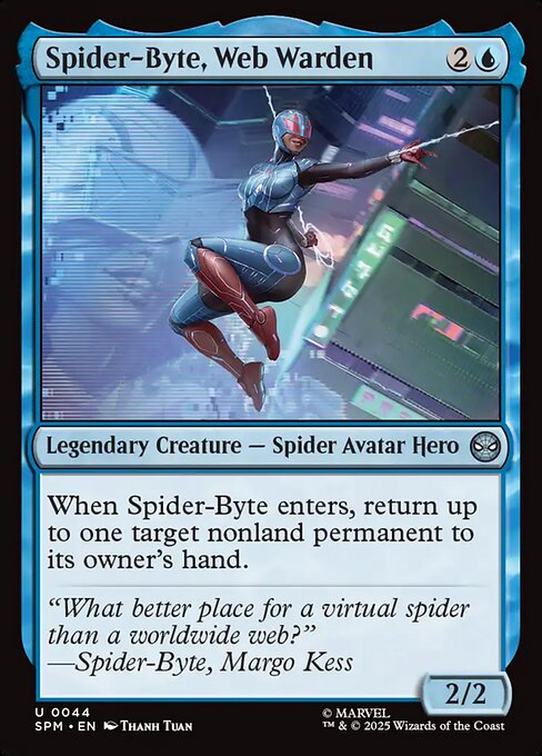 Spider-Byte, Web Warden (44) (Foil) - Marvel's Spider-Man - Game On