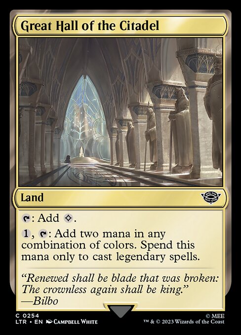 Great Hall of the Citadel (254) - The Lord of the Rings: Tales of Middle-earth - Game On