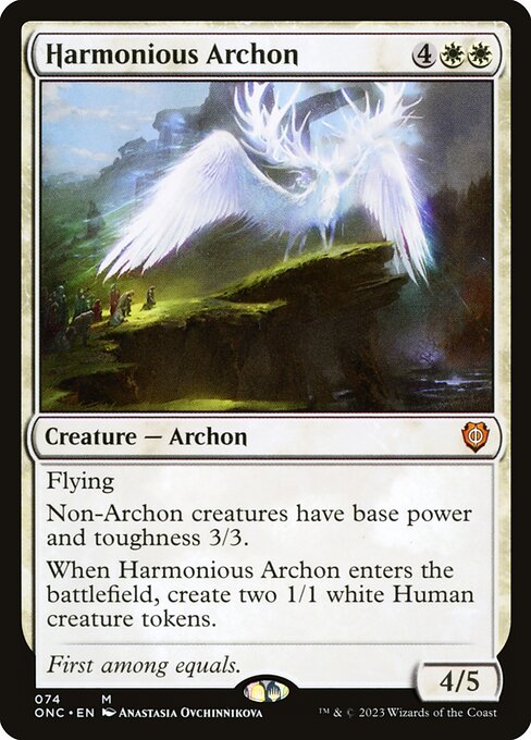 Harmonious Archon (74) - Phyrexia: All Will Be One Commander - Game On