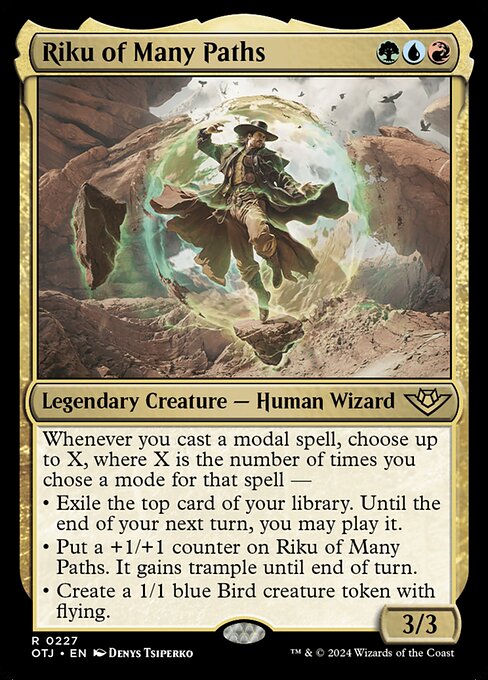 Riku of Many Paths (227) (Foil) - Outlaws of Thunder Junction - Game On