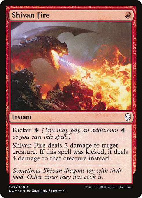 Shivan Fire (142) - Dominaria - Game On