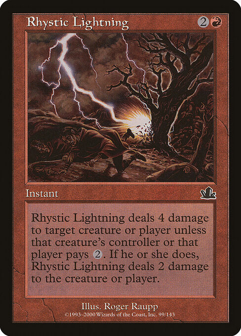 Rhystic Lightning (99) (Foil) - Prophecy - Game On