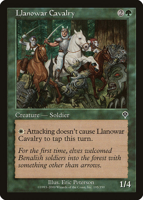 Llanowar Cavalry (195) (Foil) - Invasion - Game On
