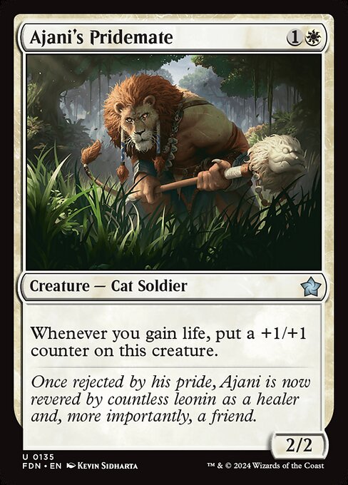 Ajani's Pridemate (135) - Foundations - Game On