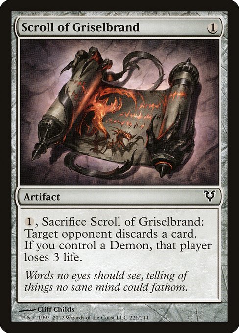 Scroll of Griselbrand (221) (Foil) - Avacyn Restored - Game On