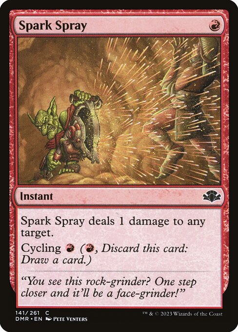 Spark Spray (141) (Foil) - Dominaria Remastered - Game On