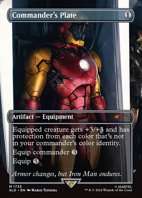 Commander's Plate (1733) - BORDERLESS - FULL ART - Secret Lair Drop - Game On