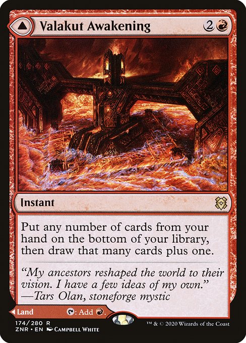 Valakut Awakening // Valakut Stoneforge (174) (Foil) - Zendikar Rising - Game On