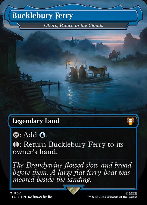 Oboro, Palace in the Clouds (371) - BORDERLESS - FULL ART (Foil) - Tales of Middle-earth Commander - Game On