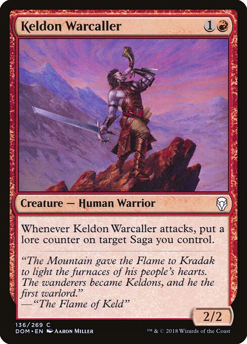 Keldon Warcaller (136) (Foil) - Dominaria - Game On