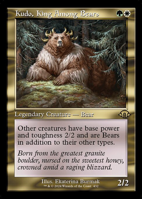 Kudo, King Among Bears (432) (Foil) - Modern Horizons 3 - Game On
