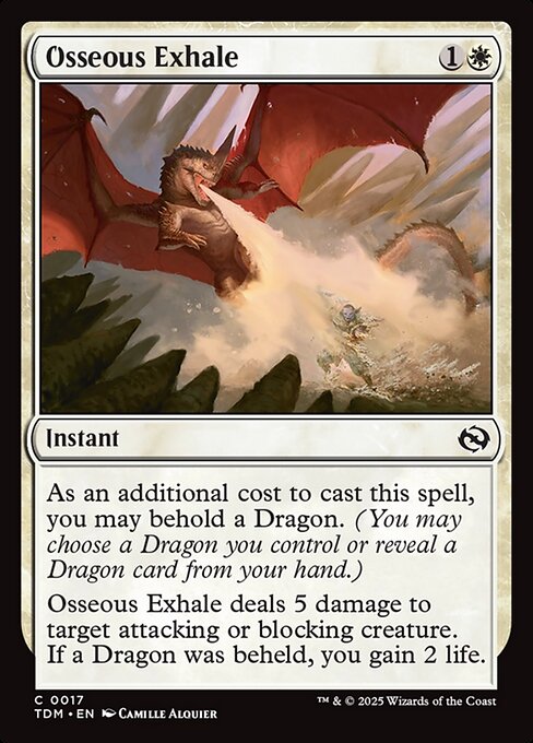 Osseous Exhale (17) - Tarkir: Dragonstorm - Game On