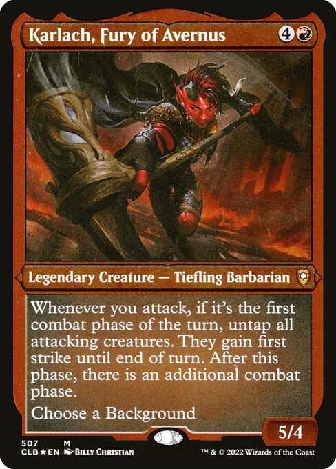 Karlach, Fury of Avernus (507) (Etched) - Commander Legends: Battle for Baldur's Gate - Game On