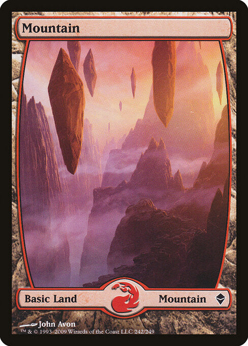 Mountain (242) - FULL ART - Zendikar - Game On