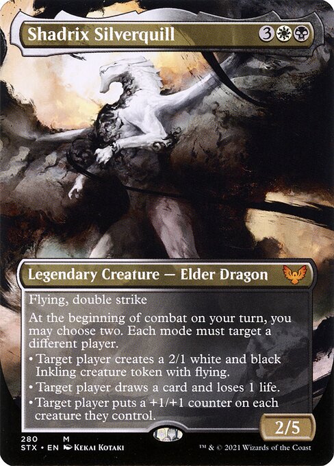 Shadrix Silverquill (280) - BORDERLESS - FULL ART - Strixhaven: School of Mages - Game On