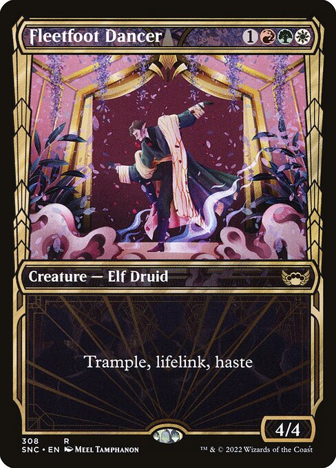 Fleetfoot Dancer (308) - SHOWCASE (Foil) - Streets of New Capenna - Game On