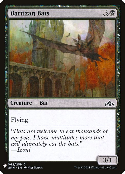 Bartizan Bats (GRN-62) - The List - Game On