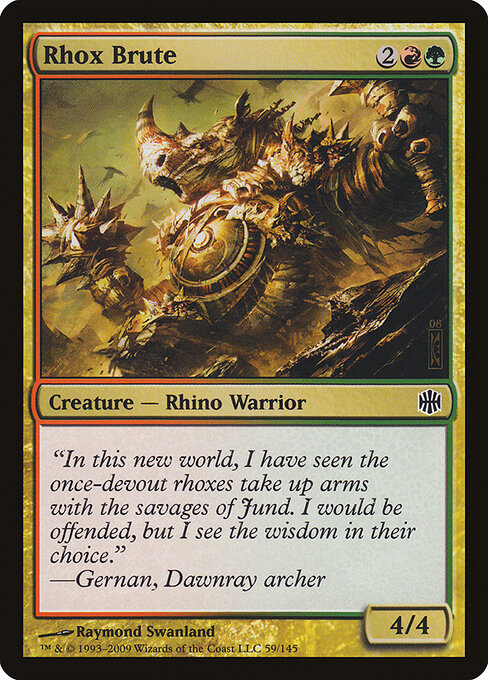 Rhox Brute (59) (Foil) - Alara Reborn - Game On
