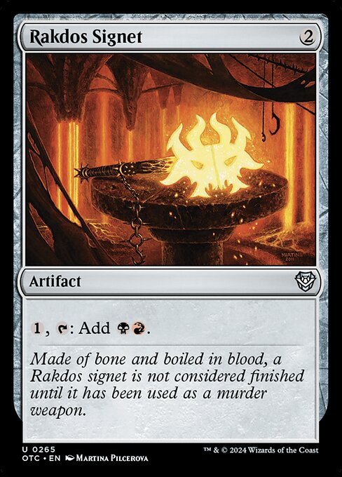 Rakdos Signet (265) - Outlaws of Thunder Junction Commander - Game On