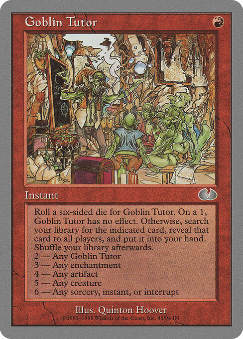 Goblin Tutor (45) - Unglued - Game On