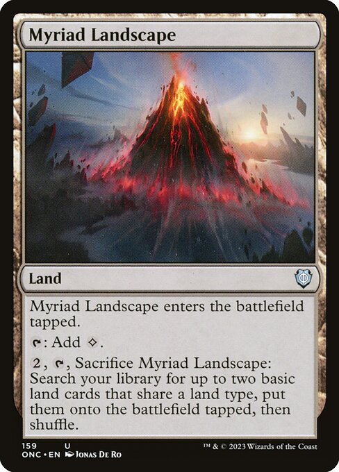 Myriad Landscape (159) - Phyrexia: All Will Be One Commander - Game On