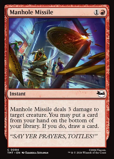 Manhole Missile (94) (Foil) - Teenage Mutant Ninja Turtles - Game On