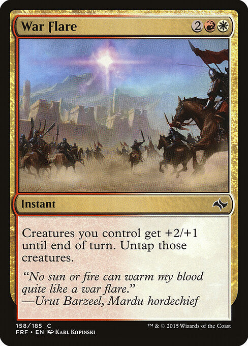 War Flare (158) (Foil) - Fate Reforged - Game On